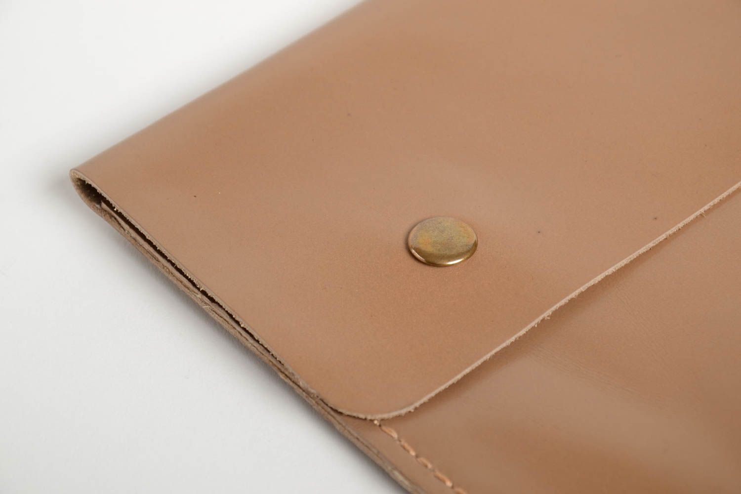 Clutch de mano artesanal bolso de cuero natural accesorio para mujeres foto 5