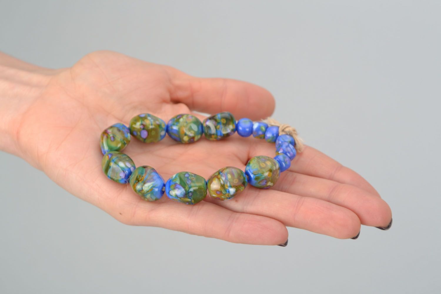 Glass beads for creating pendants photo 3
