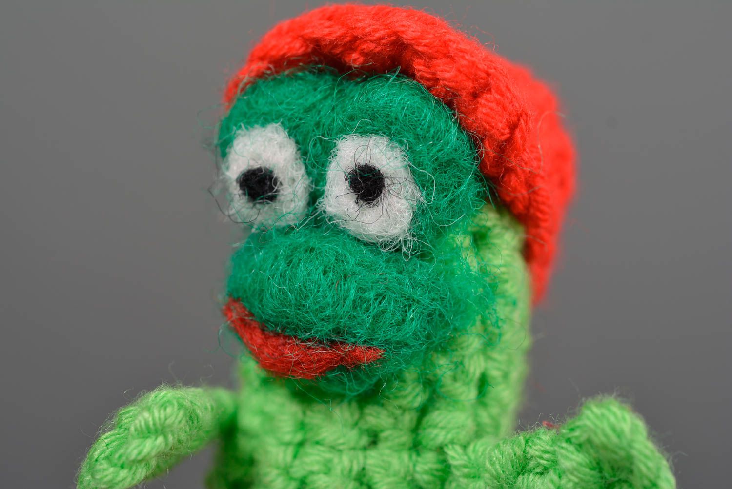 Handmade Spielzeug Tier Finger Puppe Häkel Kuscheltier Geschenk Idee für Kind foto 2