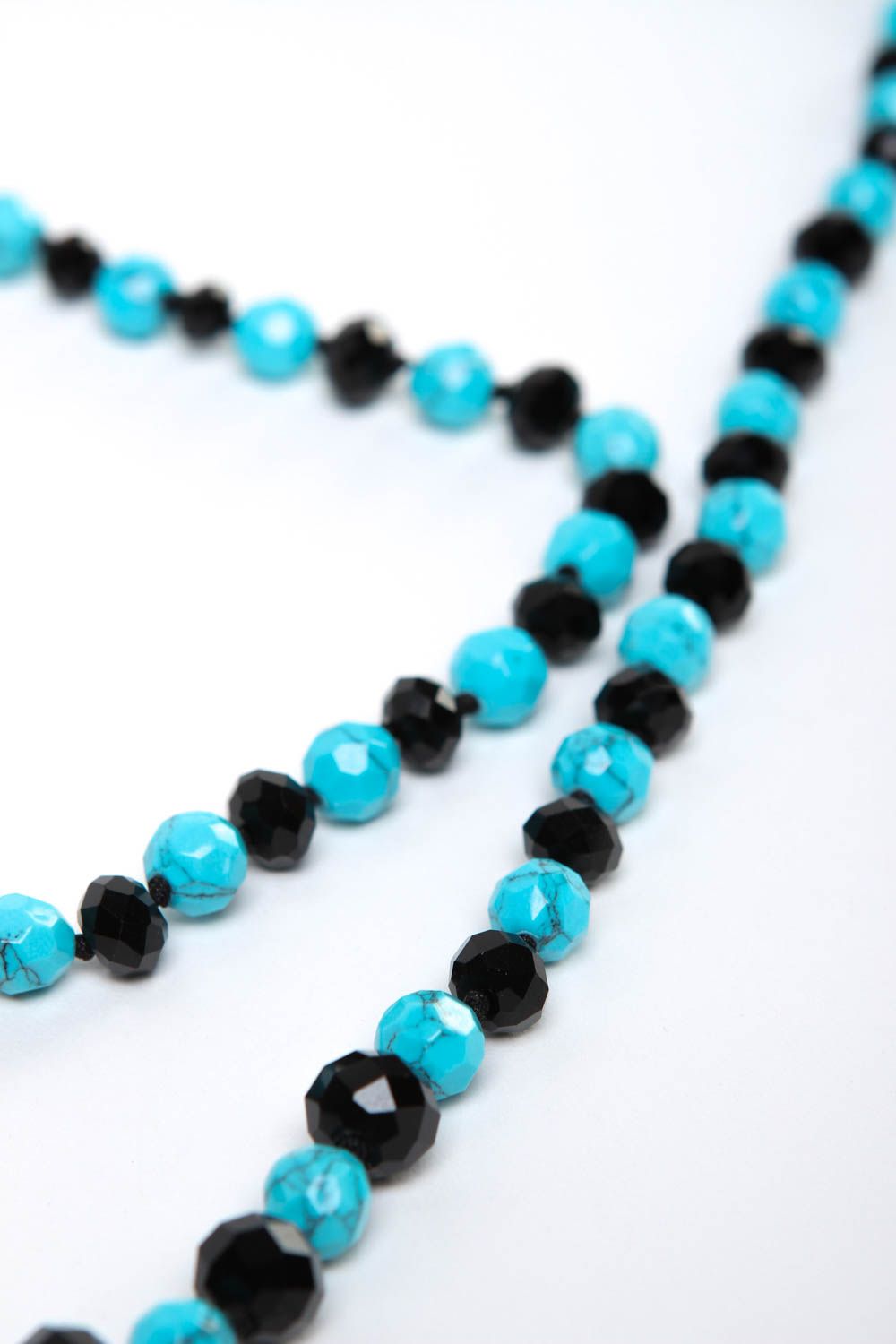 Beautiful handmade beaded necklace long bead necklace artisan jewelry designs photo 3