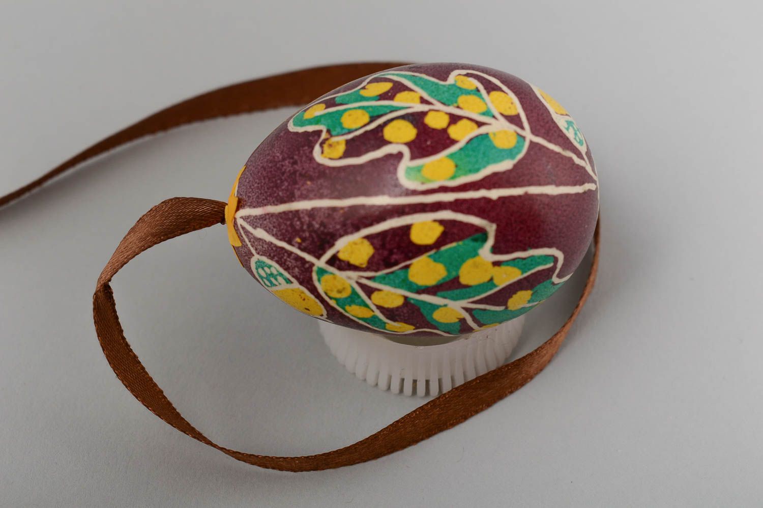 Huevo de Pascua tradicional hecho a mano regalo original decoración para fiesta foto 3
