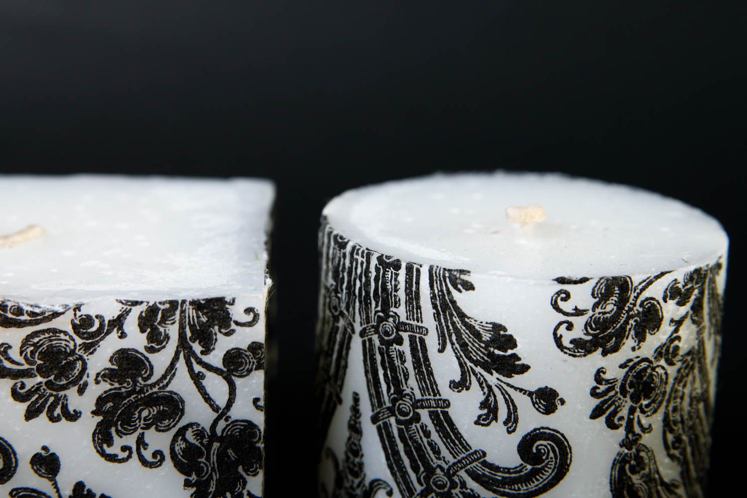 Velas hechas a mano con ornamentos regalo original elementos decorativos foto 5
