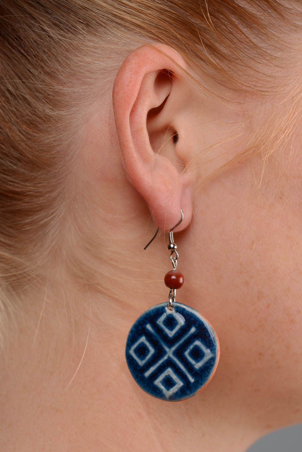 Round earrings charms Makos photo 5