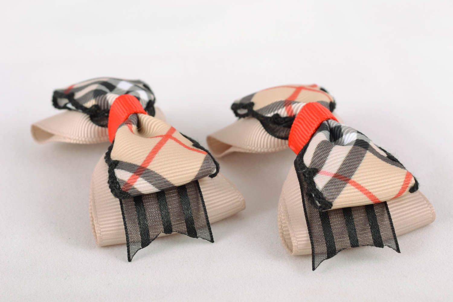 Rep ribbon bows for brooch or hair accessory
 photo 3