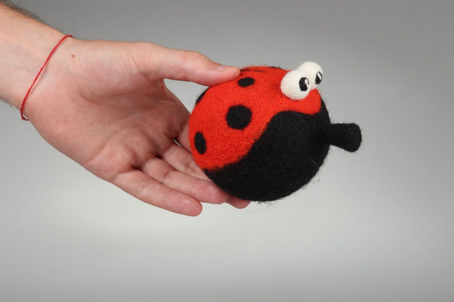 Felted soft toy Ladybird photo 1