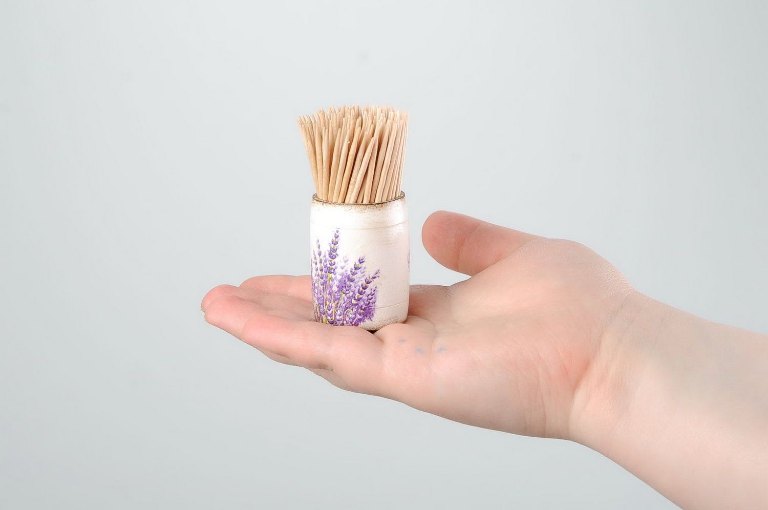 Boîte en bois à cure-dents photo 5