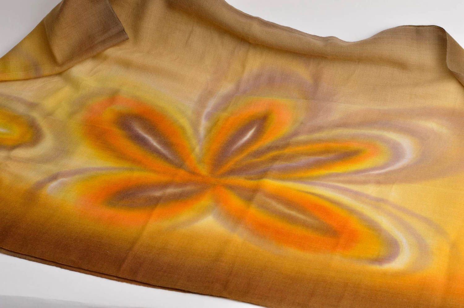 Bufanda de moda hecha a mano pañuelo de seda natural accesorio para mujer foto 2