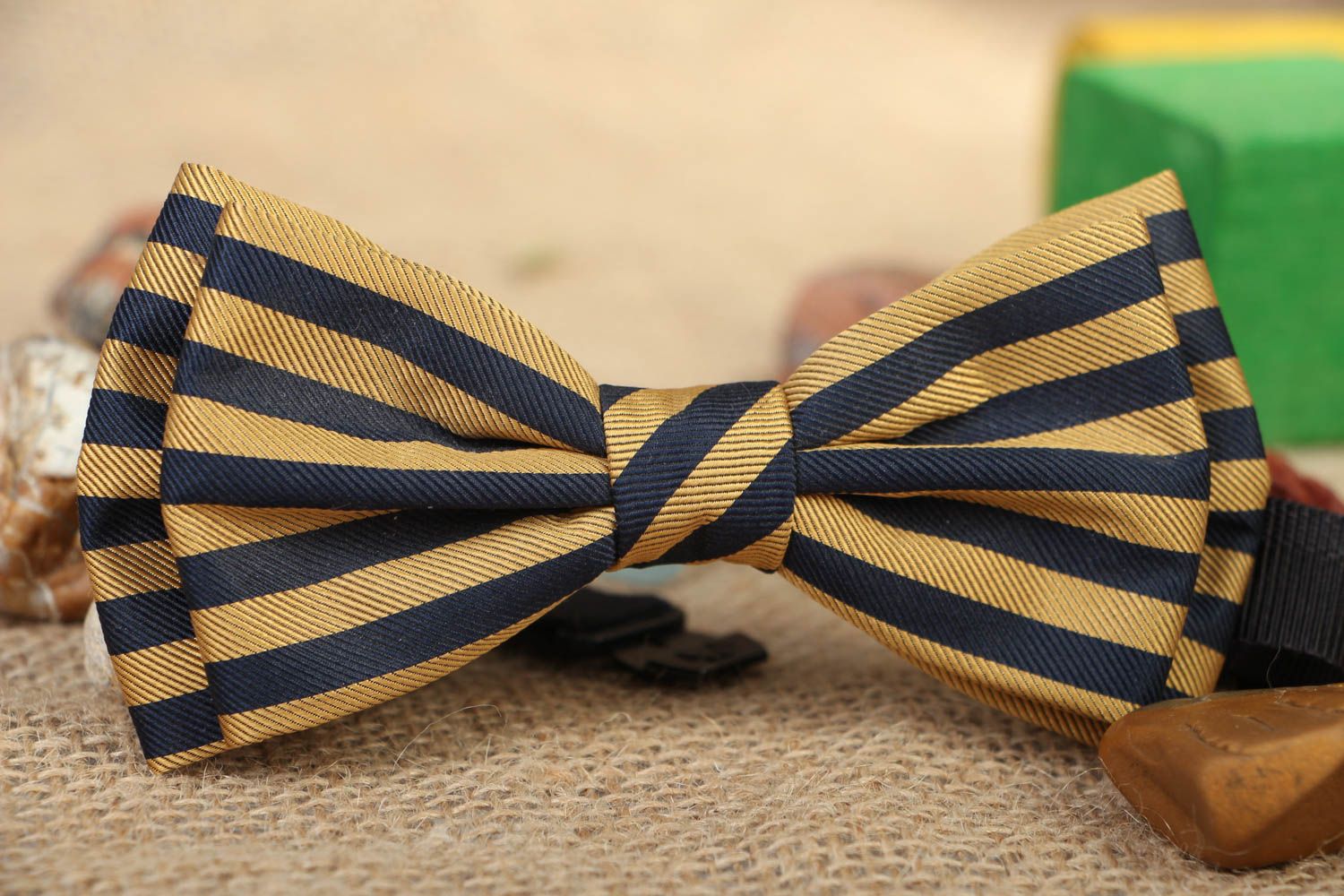 Striped bow tie photo 5