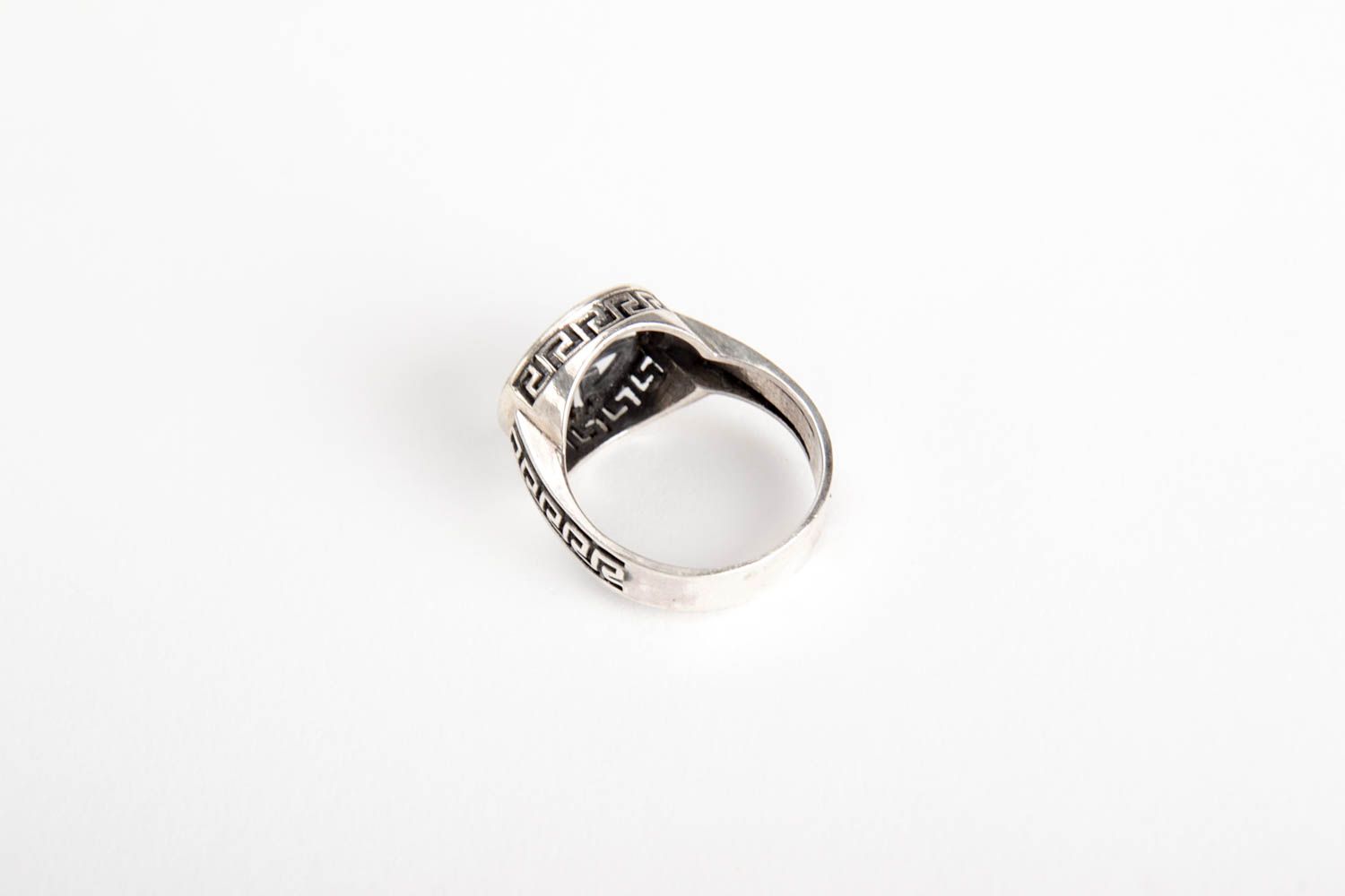 Handmade ring designer ring unusual gift for men ring for men silver accessory photo 3