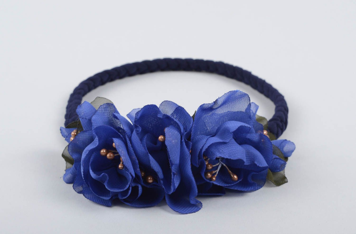 Beautiful handmade flower headband designer hair accessories trendy hair photo 1