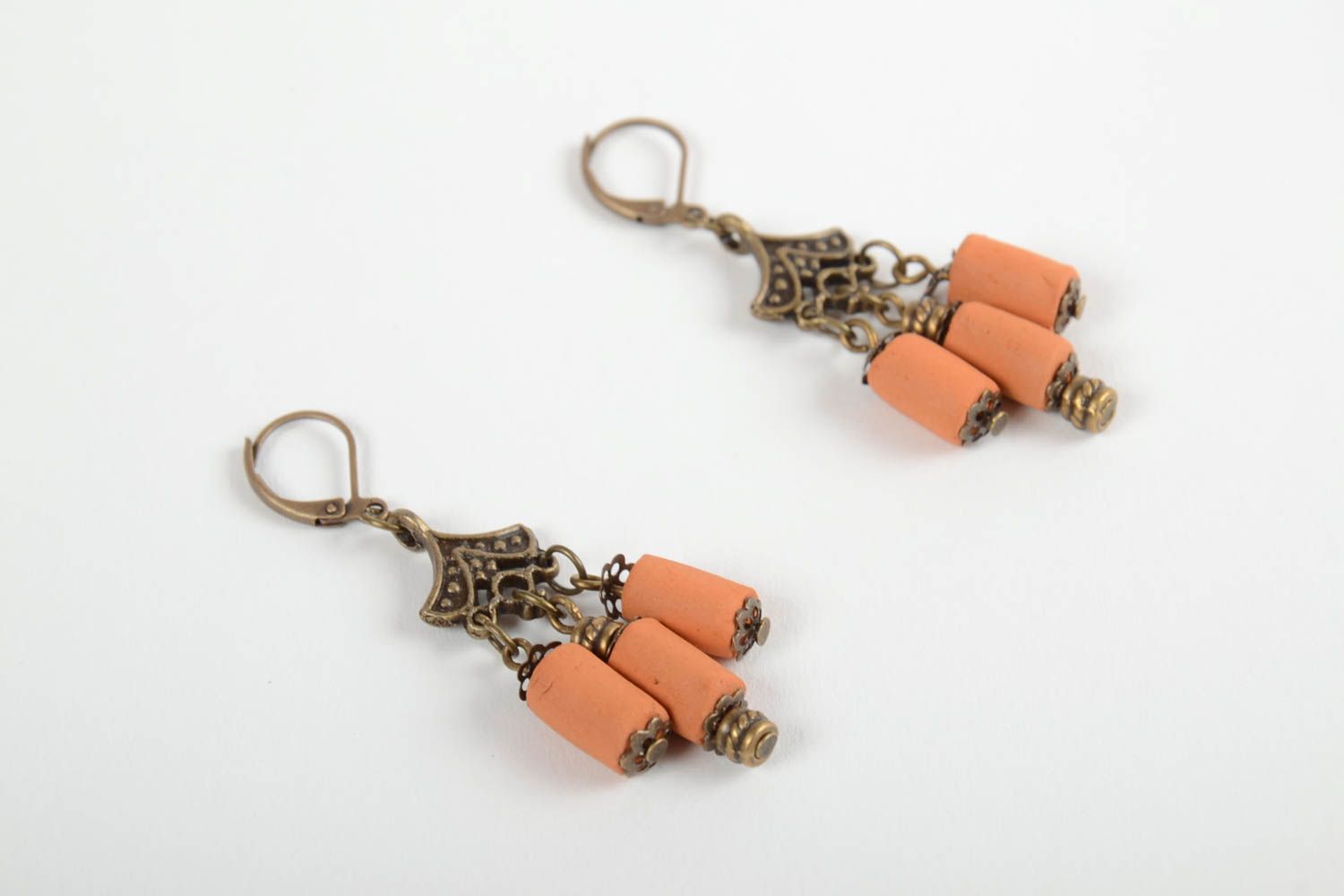 Beautiful handmade clay earrings designer ceramic earrings gifts for her photo 5