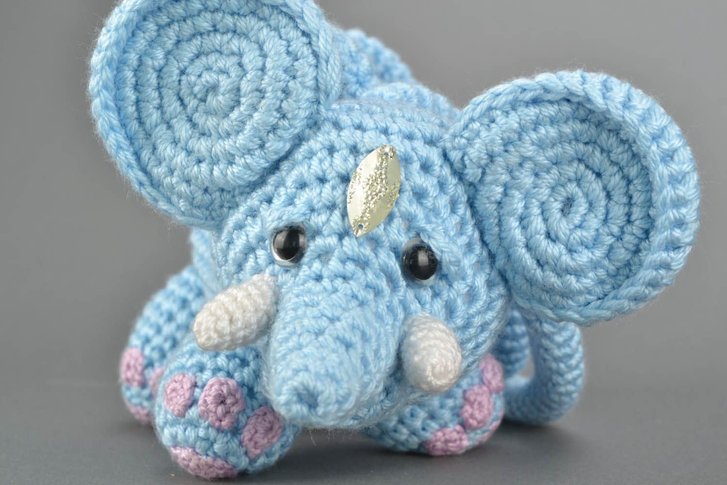 Children's crocheted purse Elephant photo 3