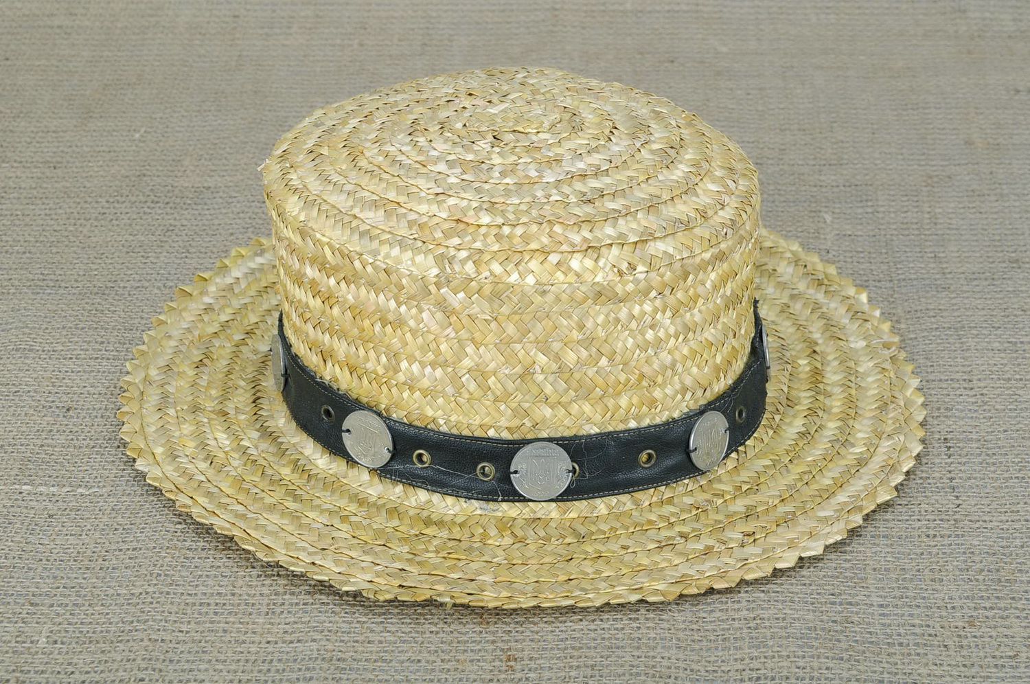 Men's hat with coins photo 1