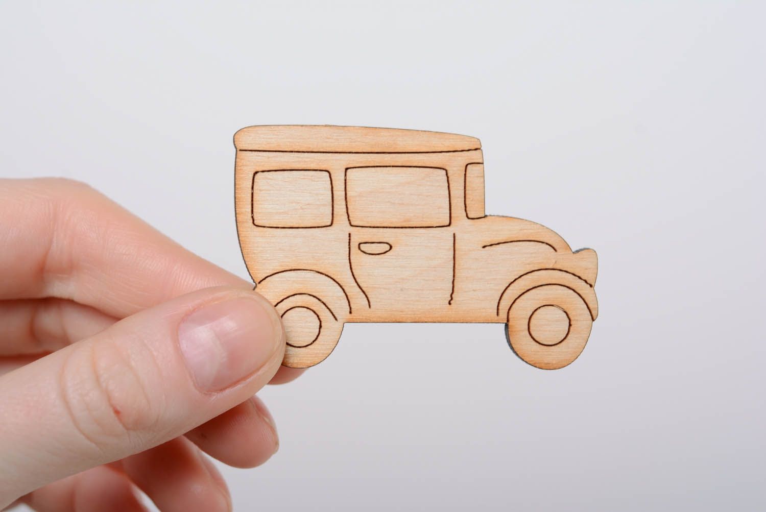 DIY plywood magnet Car photo 3