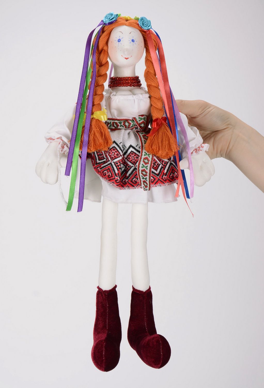 Fabric doll Ukrainian girl Odarka photo 5