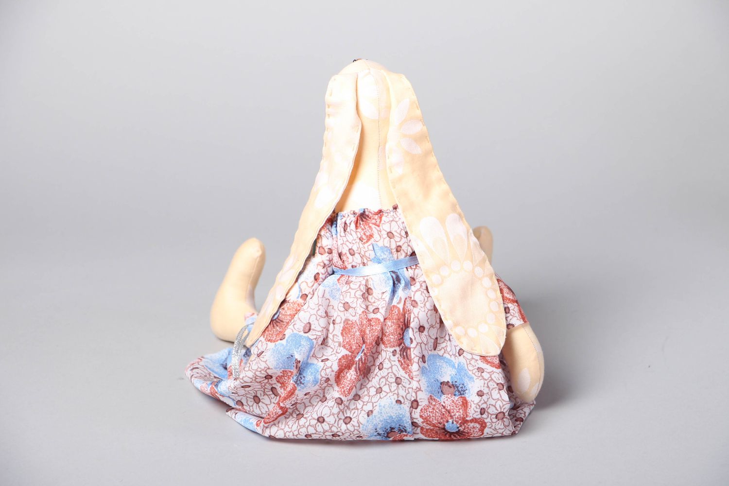 Handmade fabric toy Rabbit Marta in Dress photo 3
