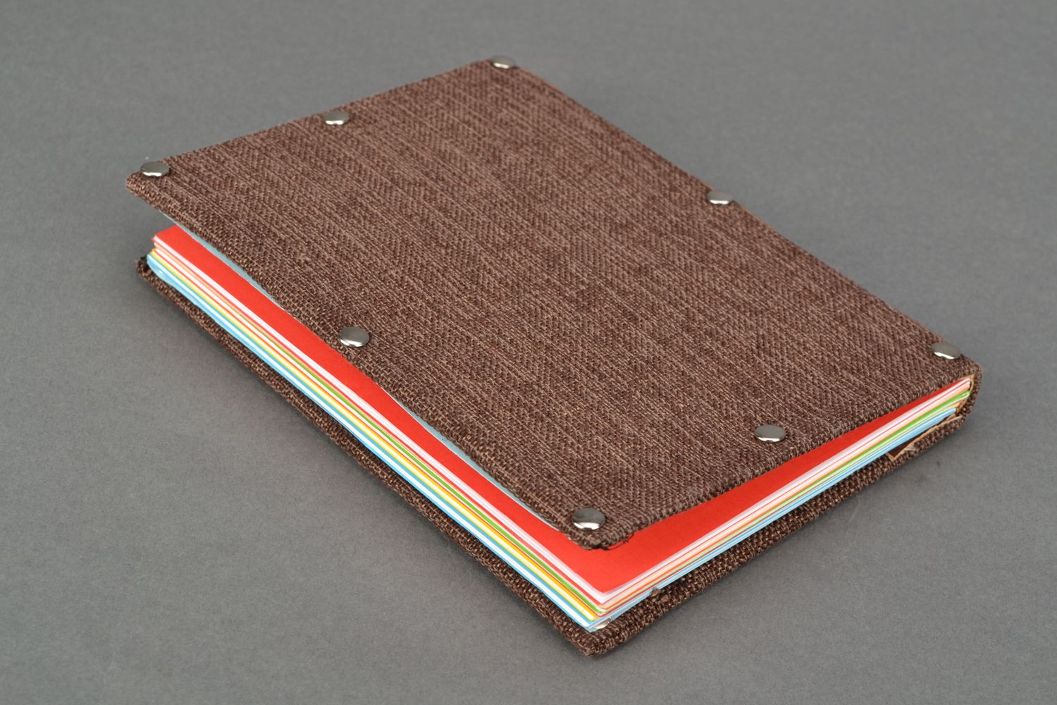 Handmade Notizbuch in Textil Decke foto 4