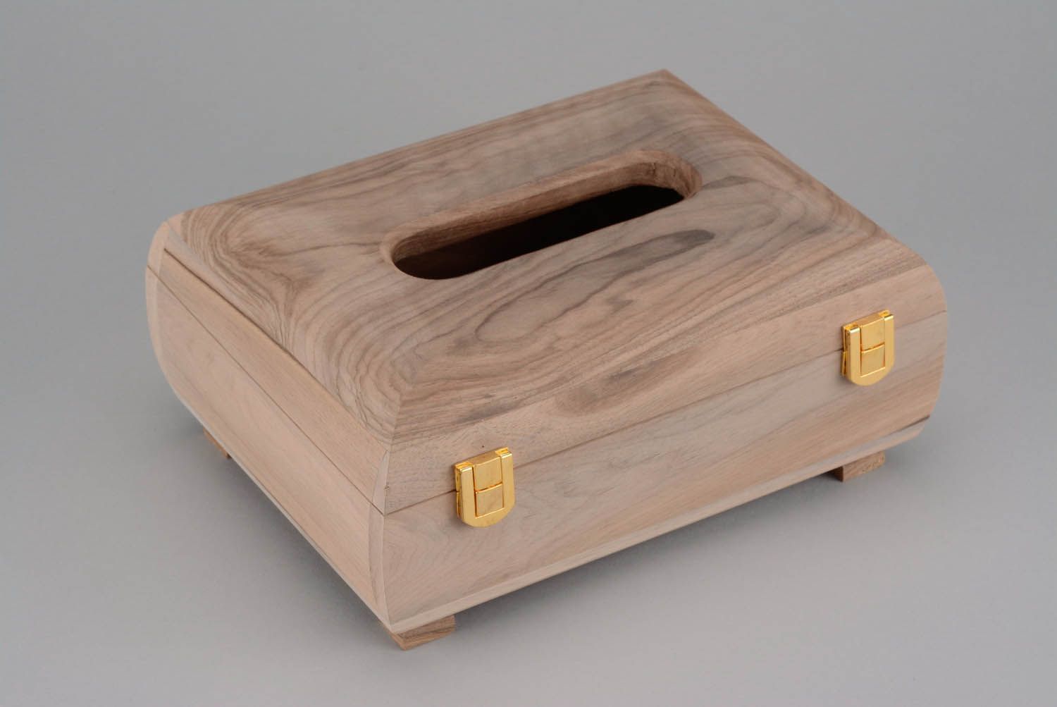 Caja de madera para decorar con corte foto 2