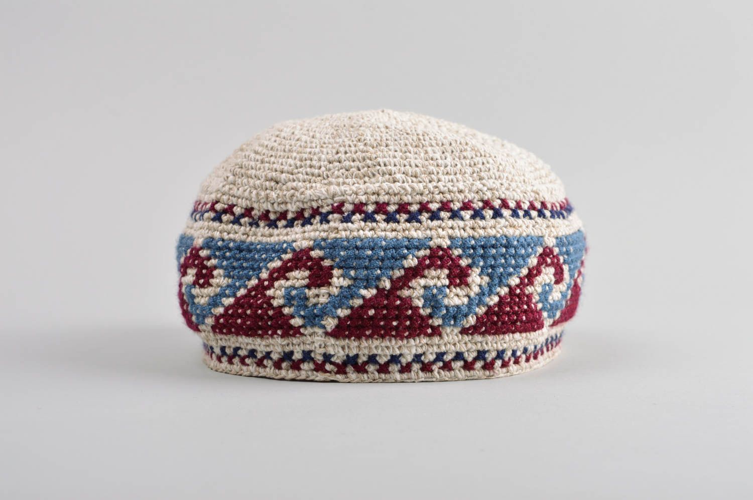 Crocheted hats handmade skullcap stylish accessories men hats warm winter hat photo 4