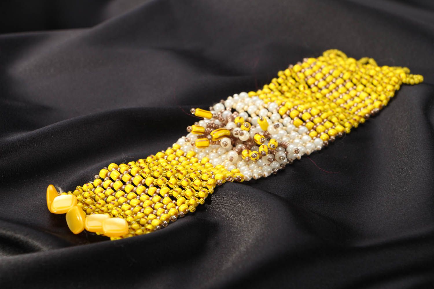 Yellow Beaded Bracelet photo 2