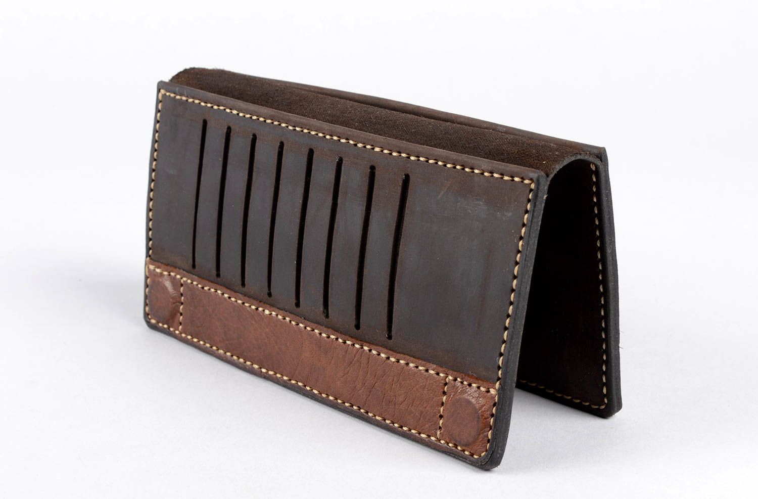 Designer wallet handmade leather wallet slip wallets fashion accessories photo 4