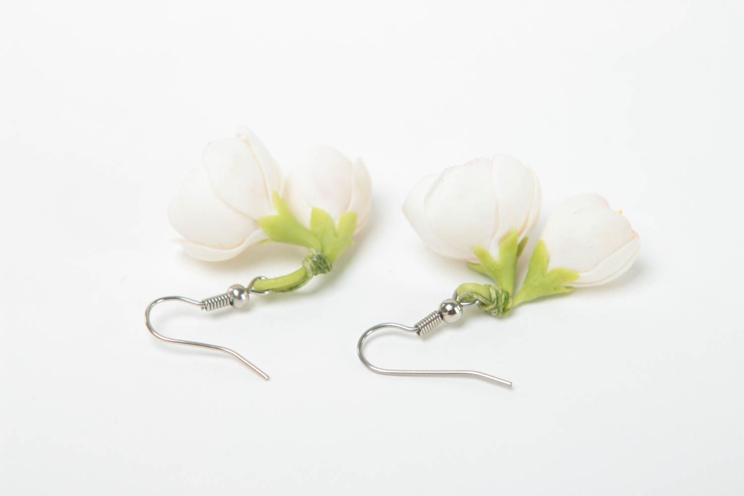 Handmade Ohrringe Blumen Polymer Clay Schmuck Accessoire für Frauen schön foto 4