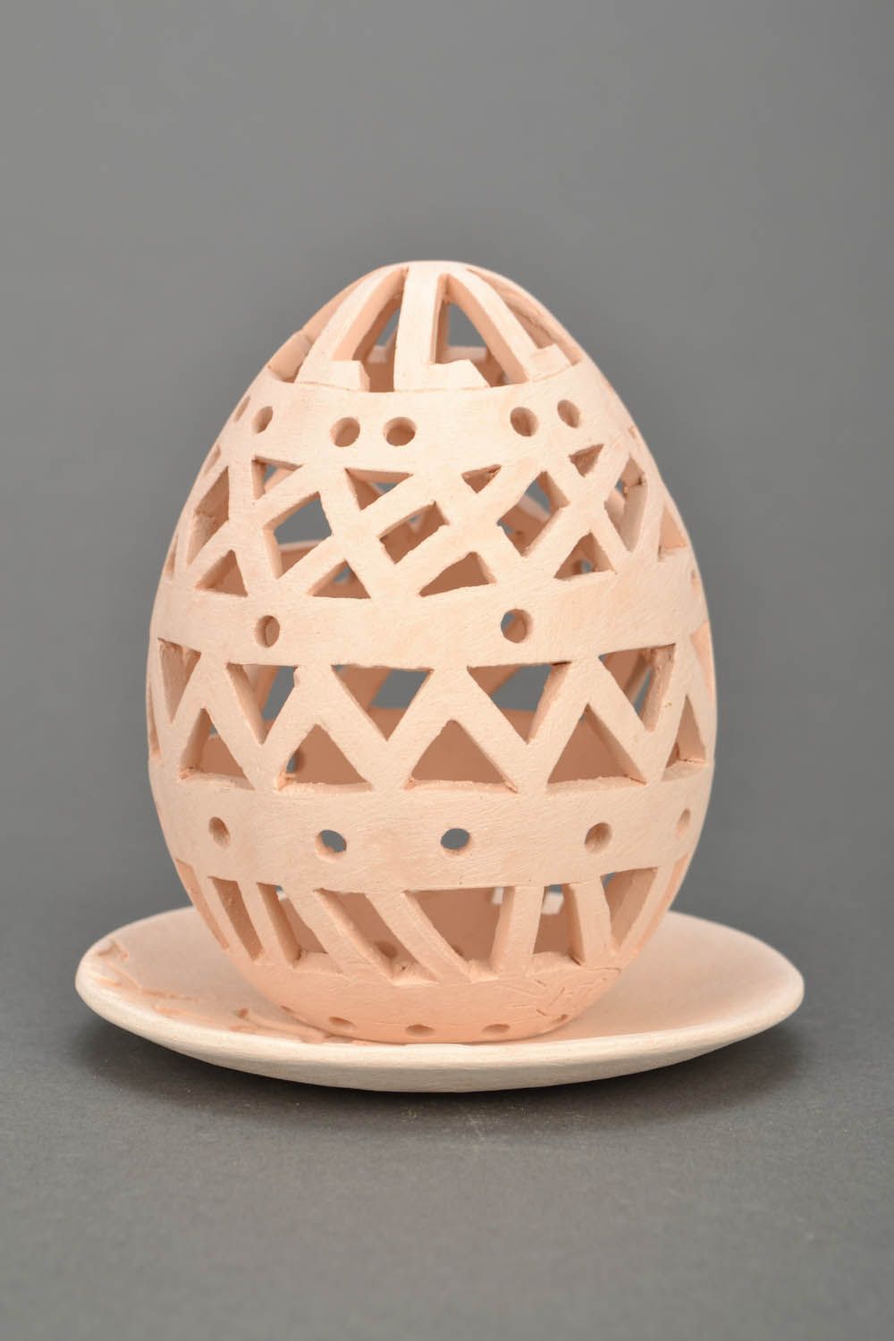Ceramic egg candlestick photo 4