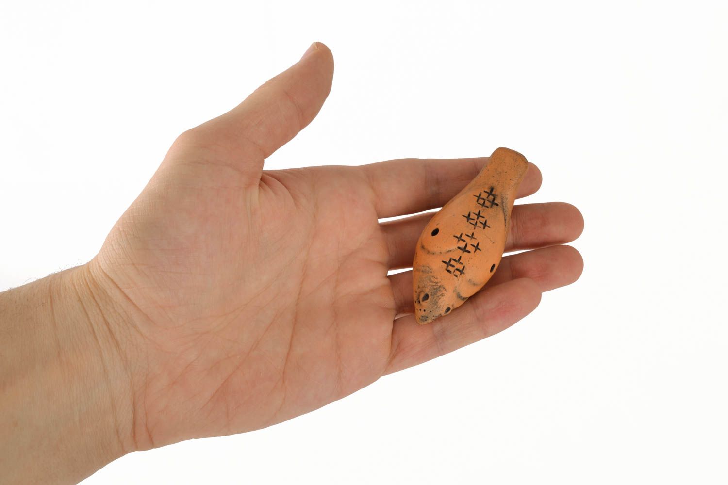 Глиняная свистулька народная игрушка фото 4