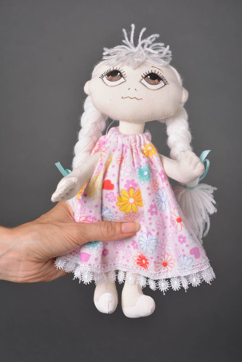 Muñeca de trapo hecha a mano juguete para niñas bonito regalo personalizado foto 3