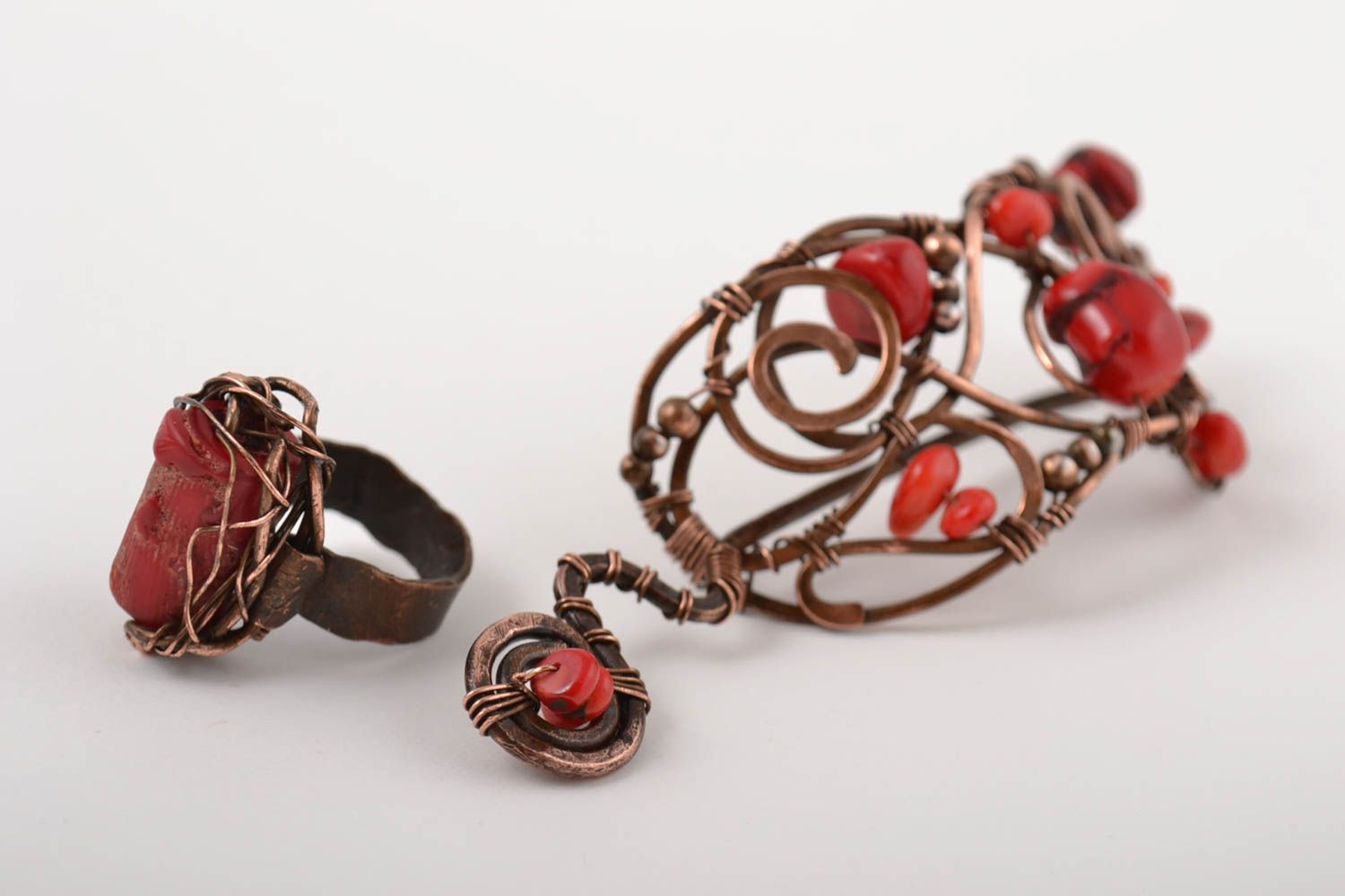 Handmade hair clip designer ring for women unusual accessory gift ideas photo 2