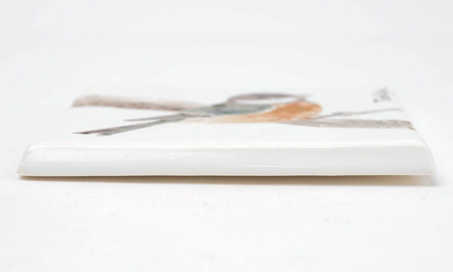 Декоративная плитка ручной работы панно керамика изразец для печи квадратная фото 3