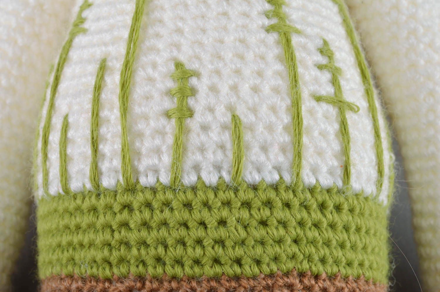 Peluche tricotée au crochet en fils acryliques faite main originale amanite photo 4