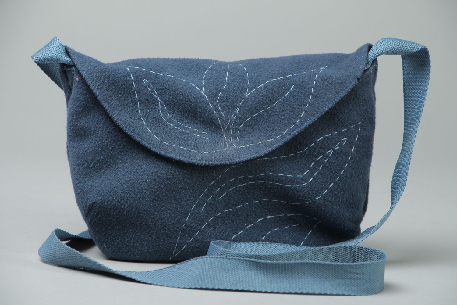 Текстильная сумка ручной работы из флиса фото 1