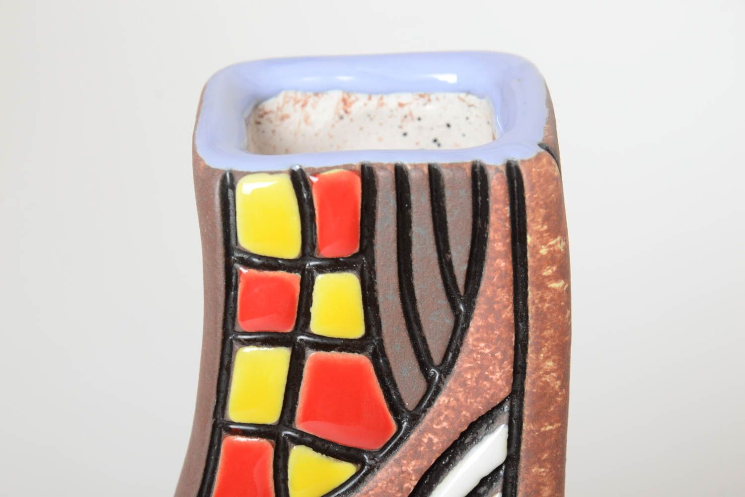 Florero de cerámica hecho a mano jarrón decorativo regalo para mujer 2 l foto 3