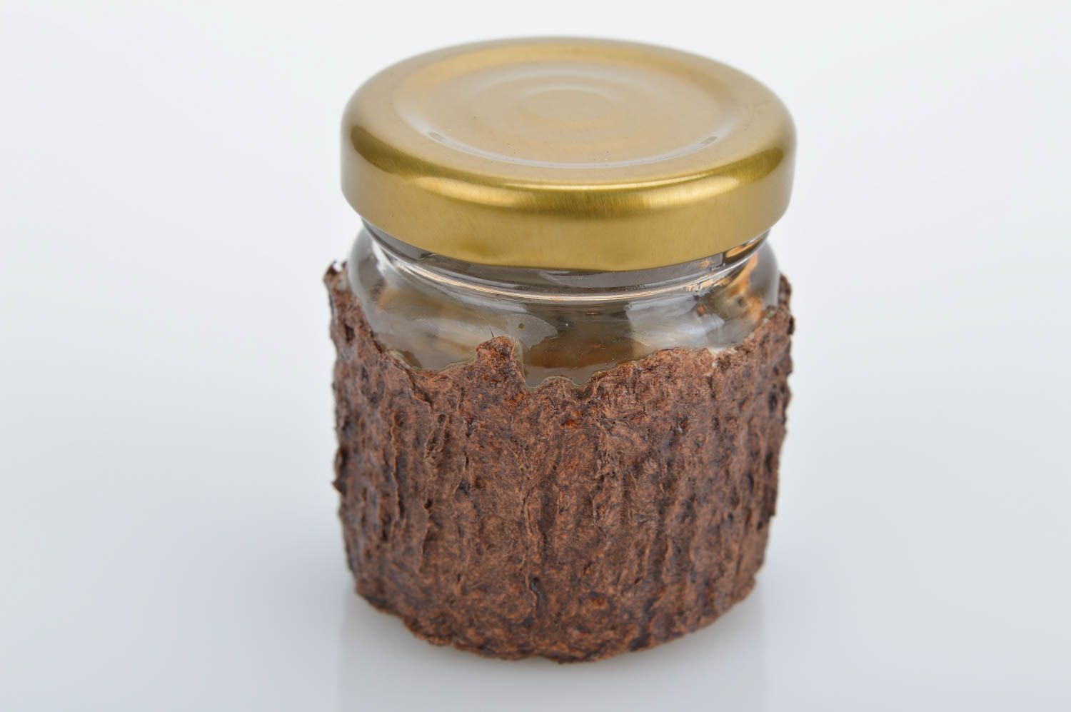 2 inches 2 oz glass jar with lid decorated with cellulose 0,16 lb photo 2