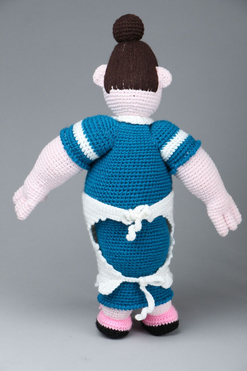 Handmade crocheted toy stylish toys collectible dolls present for children photo 3