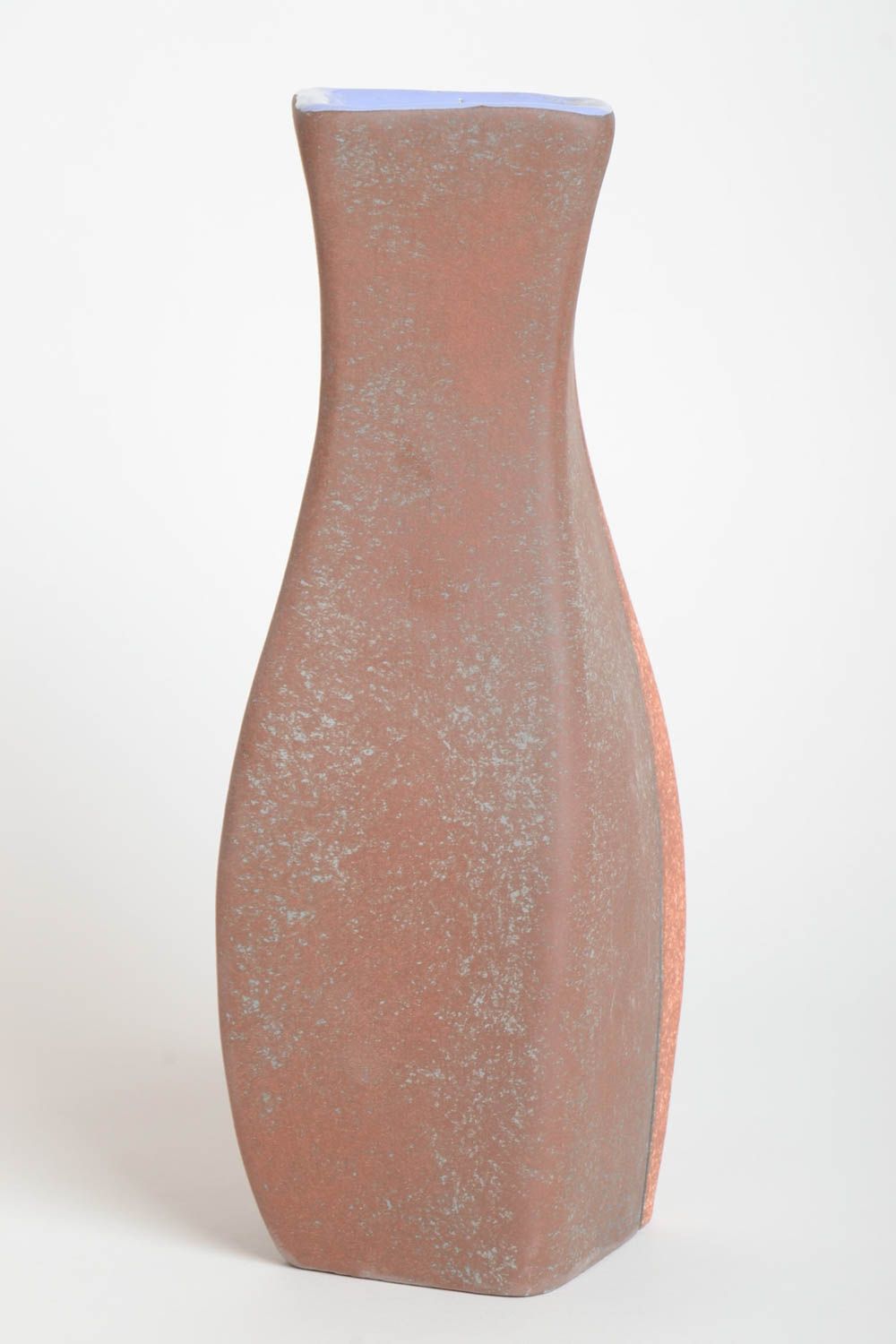 Vase aus Ton Deko Wohnzimmer Vase handmade Keramik Vase mit buntem Muster foto 4