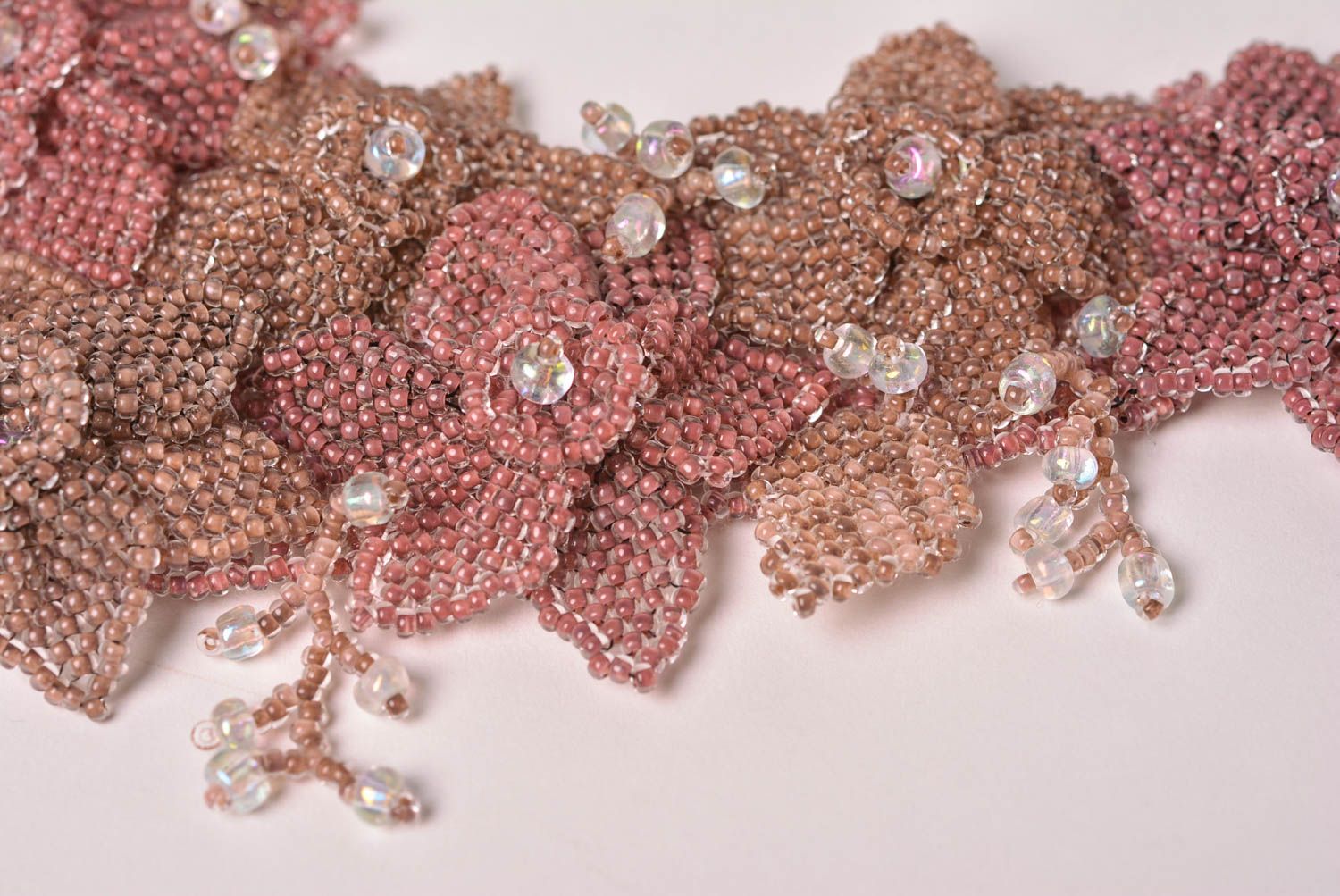 Unusual handmade beaded necklace woven bead necklace cool jewelry designs photo 4