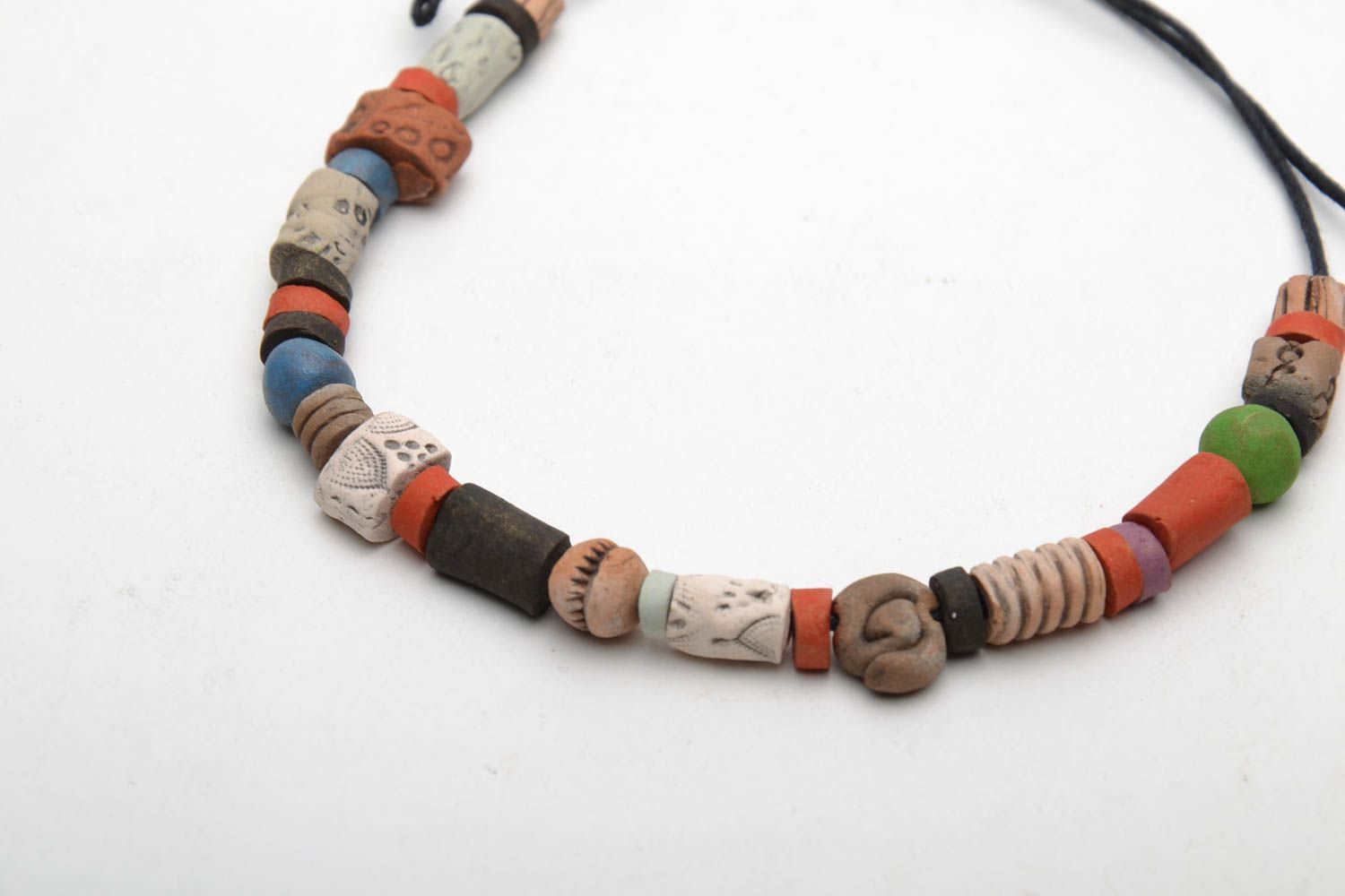 Ceramic wrist bracelet in ethnic style photo 5