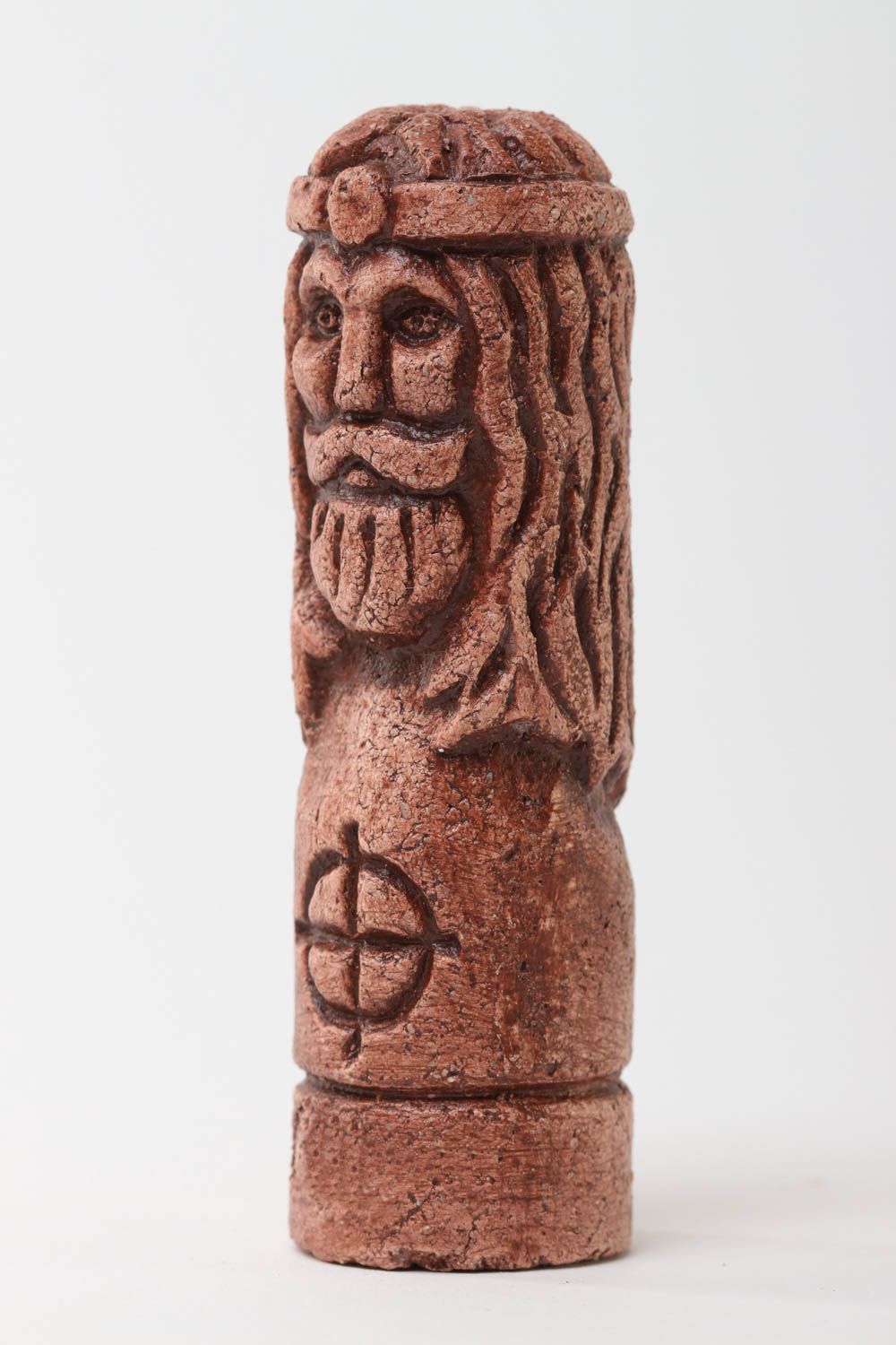 Figura de arcilla decoración de interior artesanal amuleto de casa eslavo foto 2