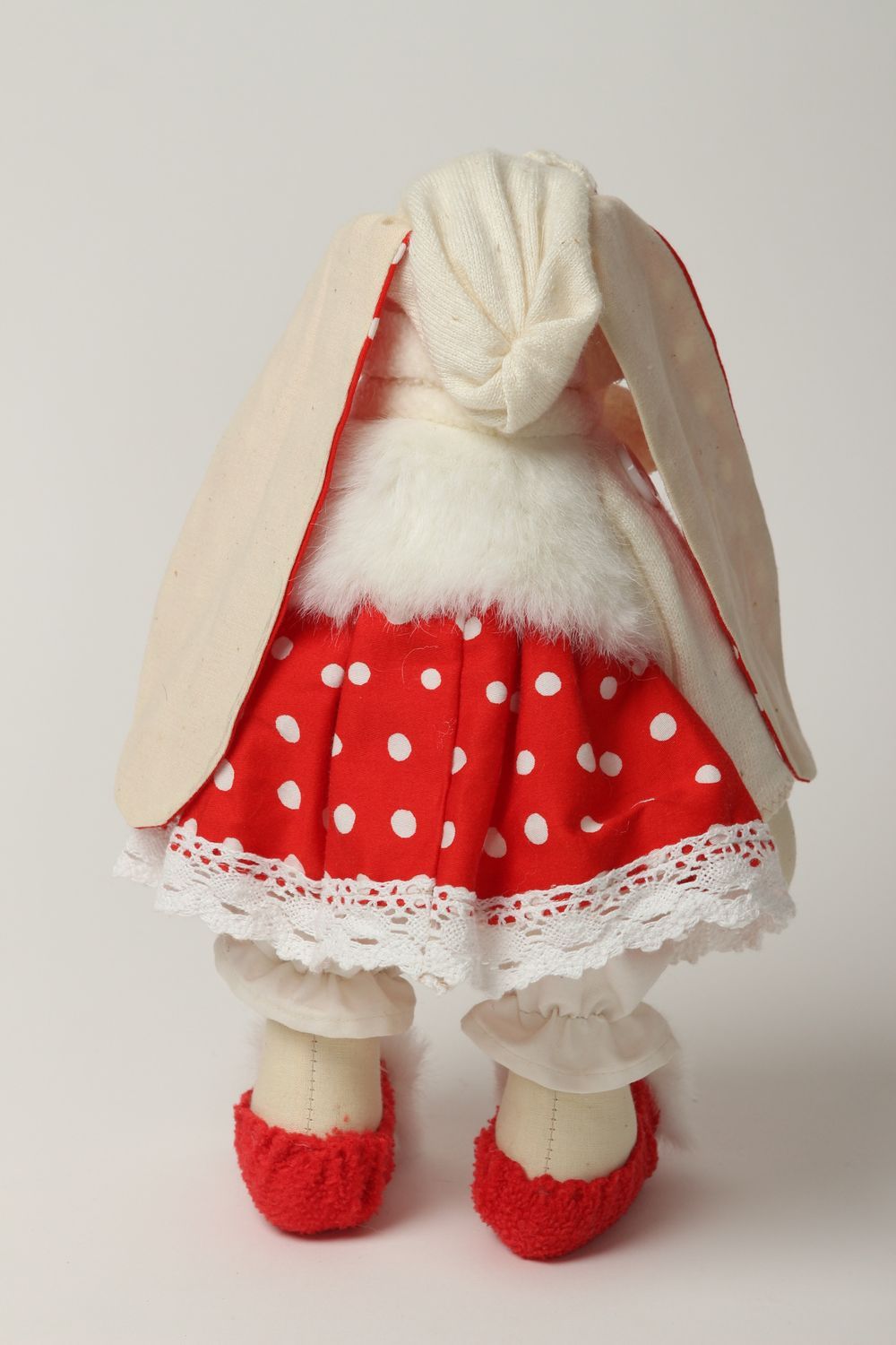 Jouet lapin Peluche faite main en tissu Décoration chambre Cadeau enfant photo 4