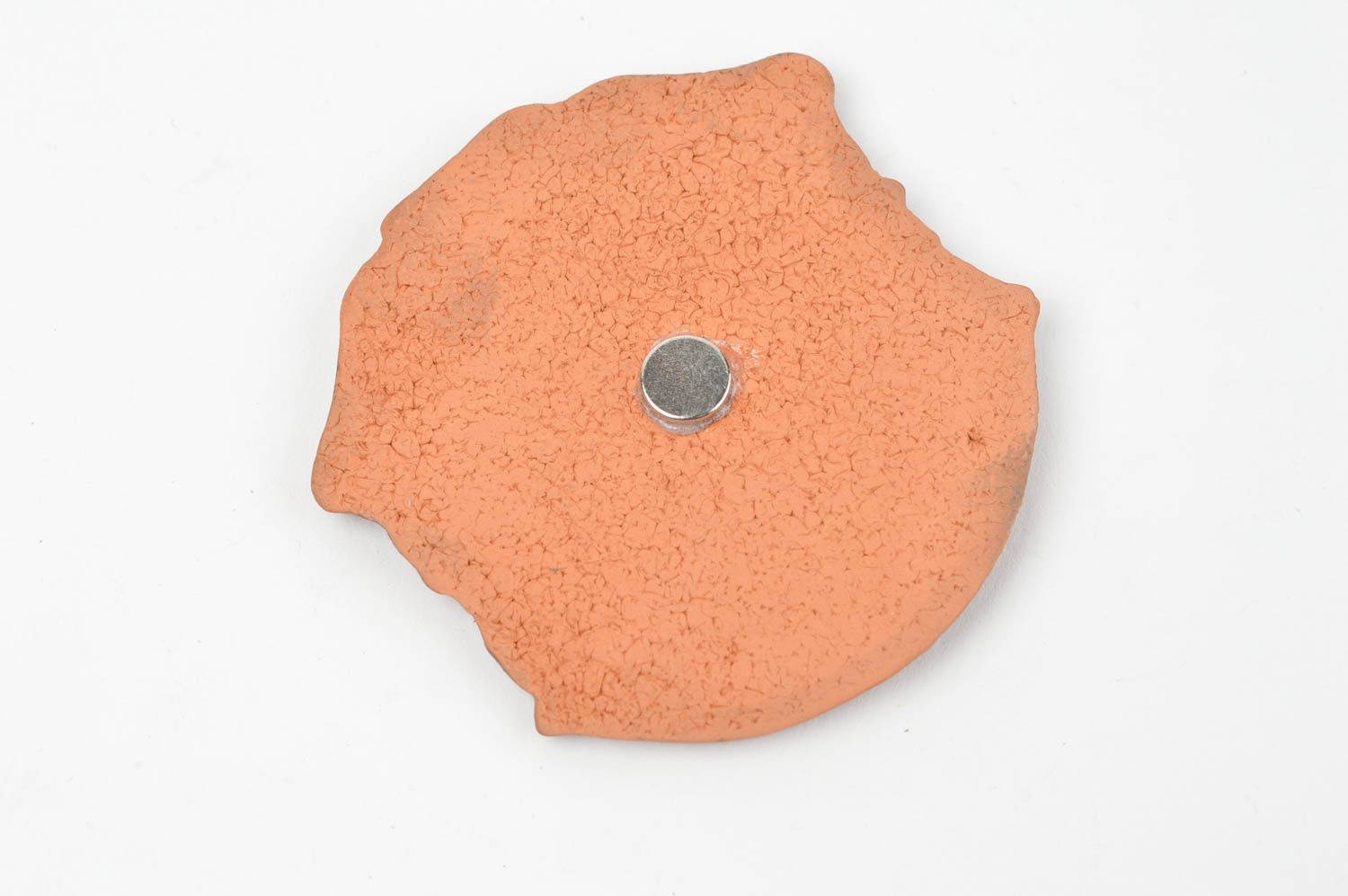 Magnet emblème modelé en céramique fait main pour frigo décoration originale photo 4