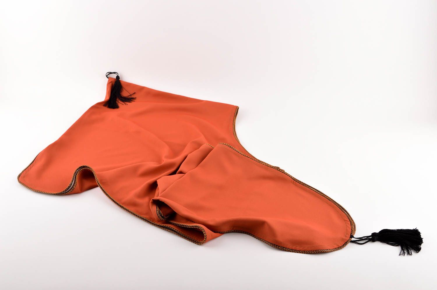 Schal mit Kapuze handgefertigt Halstuch Damen Seidenschal Damen in Rot foto 5