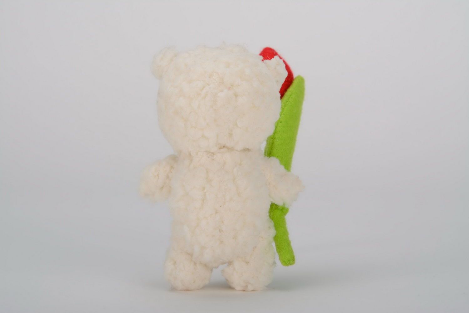 Soft toy Bear with flower photo 5