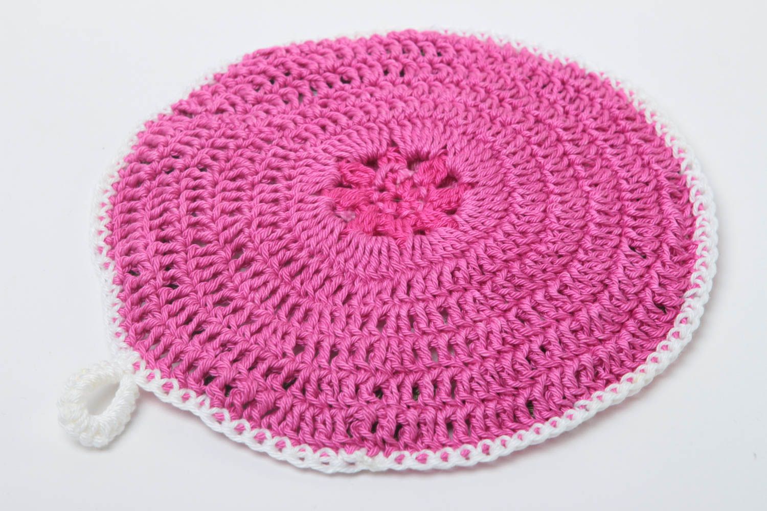 Beautiful handmade pot holder decorative crochet potholder kitchen accessories photo 4