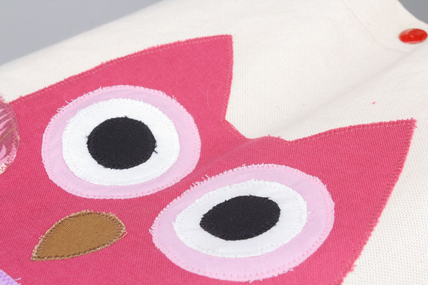 Fabric bag with owl photo 4