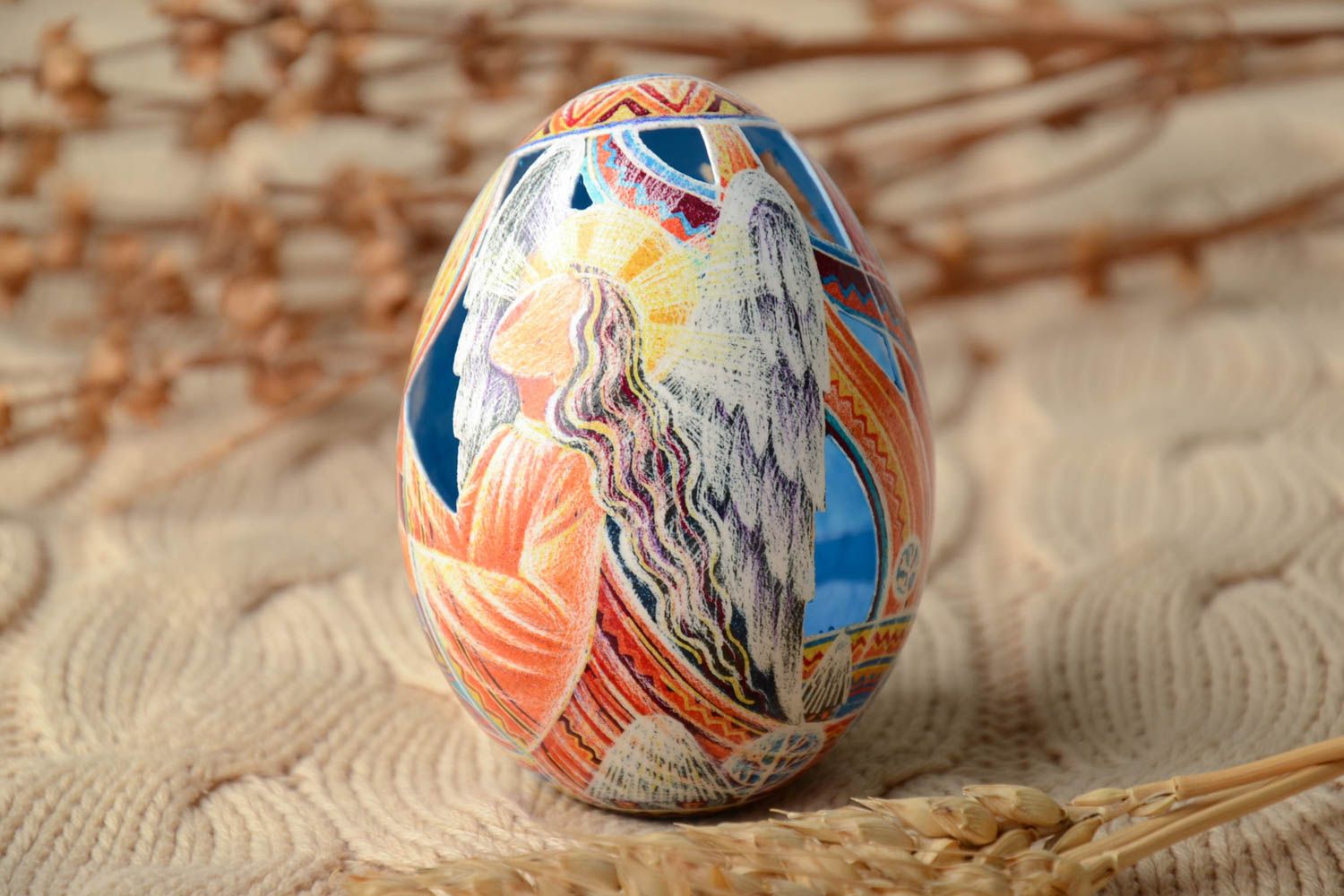 Handmade decorative egg photo 1
