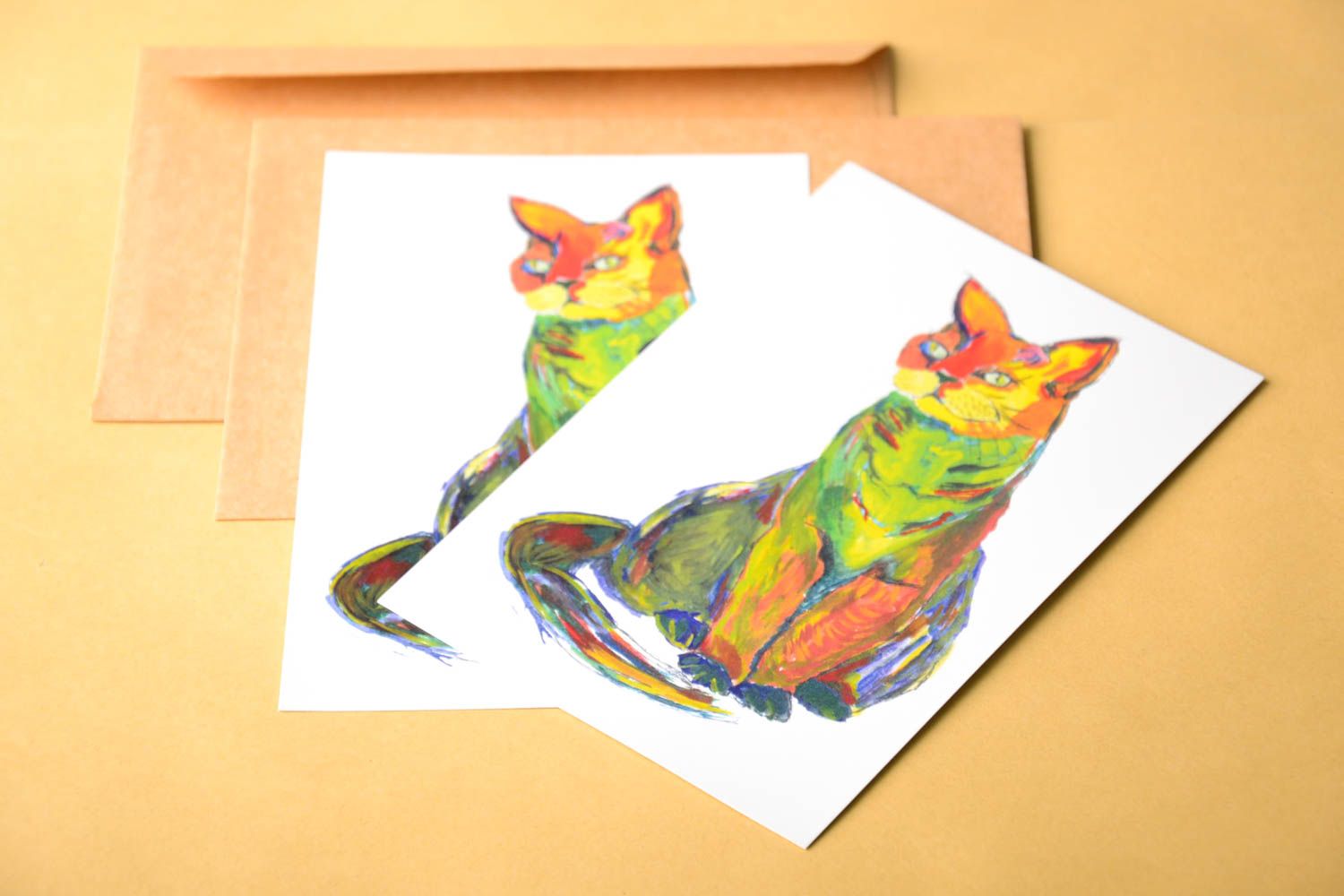 Tarjetas de postales artesanales decoración para casa regalo original para amigo foto 1