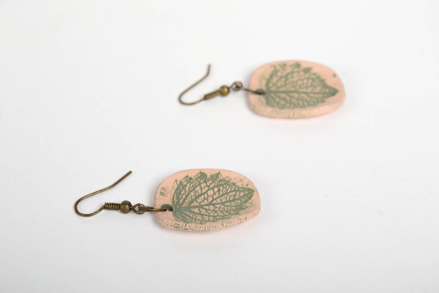 Handmade Ohrringe Juwelier Modeschmuck Geschenk für FrauenSchmuck aus Keramik  foto 5