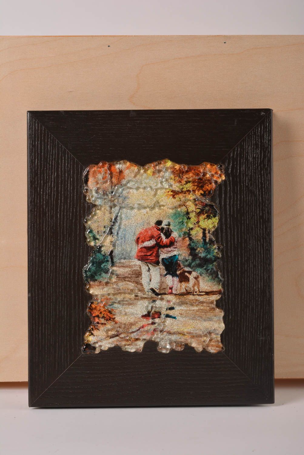 Handmade designer wood panel beautiful interior picture decorative use only photo 1